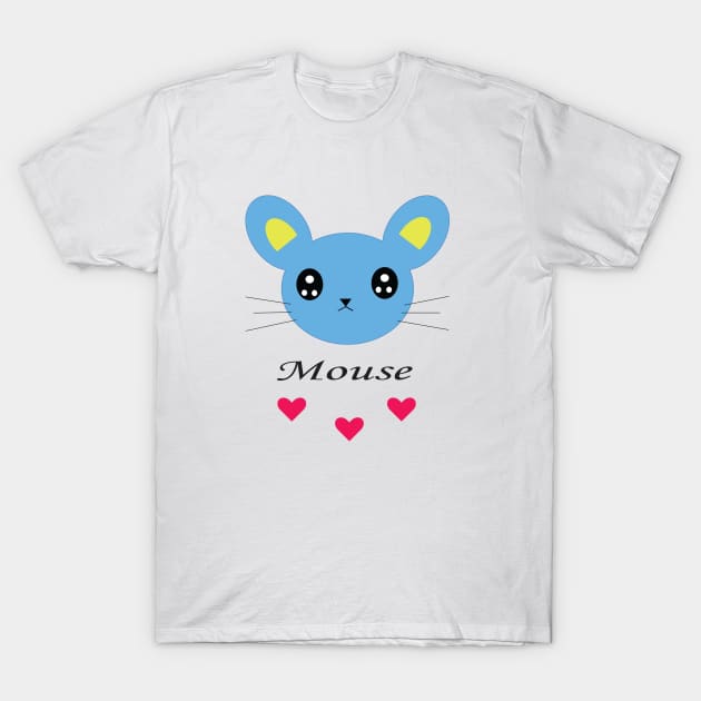 Cutie Mouse with Love T-Shirt by wny2017